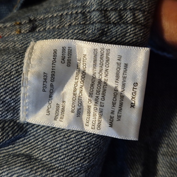 Dickies Women's Blue Denim Overalls Relaxed Fit Sz.XL NWT - Picture 9 of 11